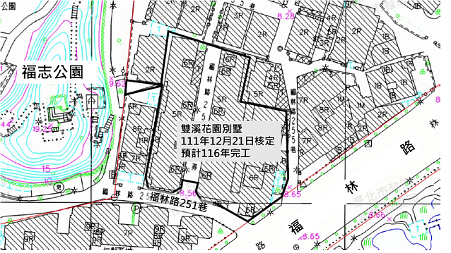 北市士林雙溪花園別墅位置圖